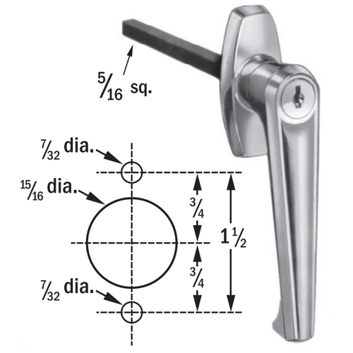 Olympus Lock Cascade Series 961 Disc Tumbler Cam Lock