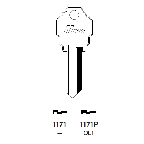 Set of 10 Details about   Olympic by Ilco OL1 Key Blanks Locksmith 