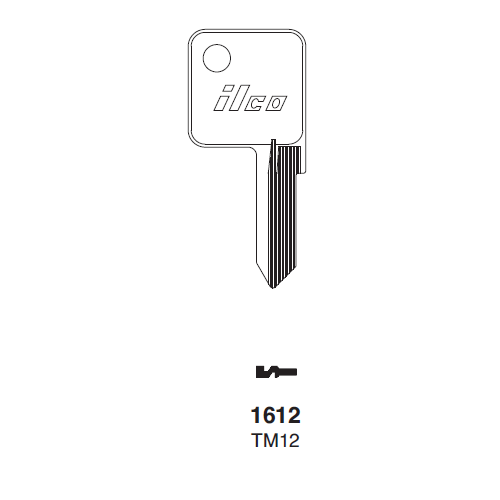 10 Pack TM12 ILCO Fits for 1612 Trimark Commercial & Residential Key Blank 
