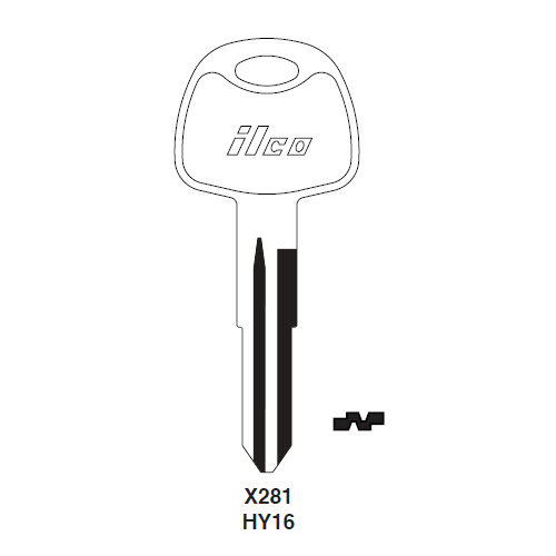 Ilco X281 Key Blank